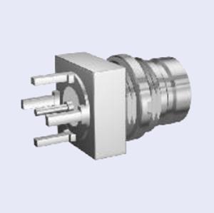 China 75 Rf-Koaxialitäts-Verbindungsstück des Ohm-L9 (1.6/5.6) weibliches gerades PWB-Berg-Verbindungsstück zu verkaufen