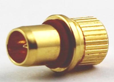 China Mini conectores coaxiles plateados oro de cobre amarillo del conector recto de BMA RF en venta