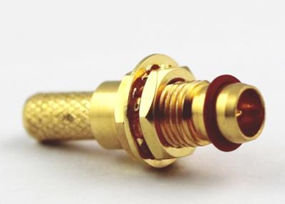 China Straight BMA RF Connector / Gold Plated Coaxial RF Male Connector for sale