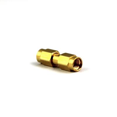 China SSMA Straight RF Connector Adapter , Brass Male To Male Coaxial Adapter for sale