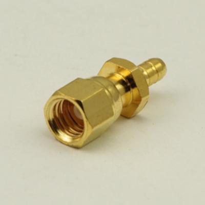 China Conector de anteparo reto do bronze 35GHz Rf do conector do homem ou da tomada SSMA RF à venda