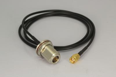 China Hembra negra de N a la asamblea de cable masculina de SMA con el tipo conector hembra de N en venta