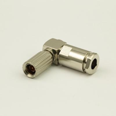 China SAA(1.0/2.3) SAA Connector Male Plug Connector Right Angle Solder Crimp / Clamp for sale