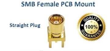 Chine La carte PCB montent précision de connecteur d'antenne du connecteur femelle de Smb/rf la haute à vendre