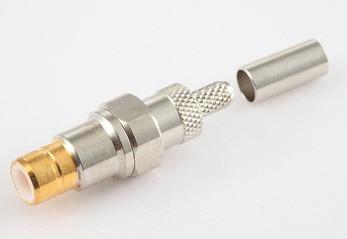 China Smz Male Rf Coaxial Connector Customized Plug Connector Brass Body Gold / Nickel Plating for sale