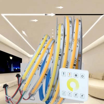 China 12V/24V Running Water Flowing LED Strip Light with 3000K Warm White COB SMD2835 360LEDs for sale