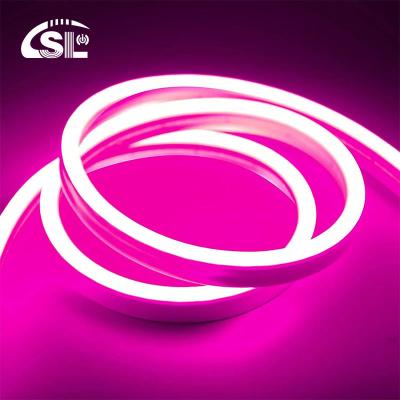 China Hotel Popular Silicone Neon Flex Pink LED Neon Flex DC 12V IP65 Waterproof 8x16mm 120 LEDs/M for sale