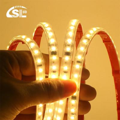 China White 10mm 240leds 6500K Electroplate IP44 SMD2835 Led Strip Light High volt 110v220v for sale