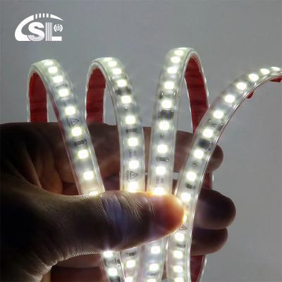 China High CRI Ra 80 110V220V 8mm 120leds 3000K Warm White Electroplate flexible SMD2835 led strip light for sale