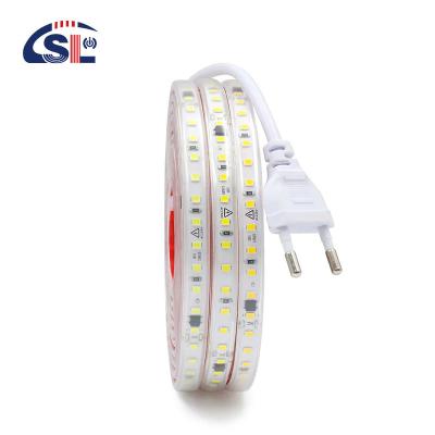 China SL-2835-180D-220V  LED Strip Light 8mm 120leds 3000K4000K6500K Electroplate SMD2835 for sale