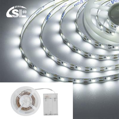 China IP20 Rated High brightness 5v 8mm 120leds 6500K White flexible Electroplate SMD2835 Led Strip Light for sale