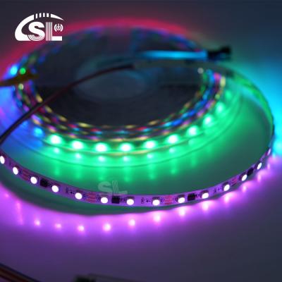 China 12V WS2811 60Leds Magic Digital Multi Color 5050 Addressable RGB LED Strip Pixel Warm White IP20 Decor Controller for sale