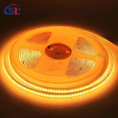 China Electroplate COB 24v COB 608Ds 8mm Ra 85 LED Light Strip 3000K-6500K Ideal for Residential for sale