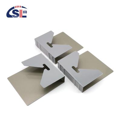 China Hotel Mirror Hangers Square Gass Plate Mirror Metal Hooks for Frameless Glass Mirrors for sale