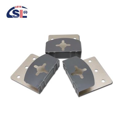 China Metal Square Gass Plate Mirror Hooks for Frameless Glass Mirror Hardware Accessories for sale