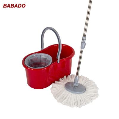 China BABADO Viable Best Selling Floor Cleaning Microfiber Head Refill 360 Dual Degree Rotation 8 Shape Magic Easy Rotate Tornado Go Mop for sale