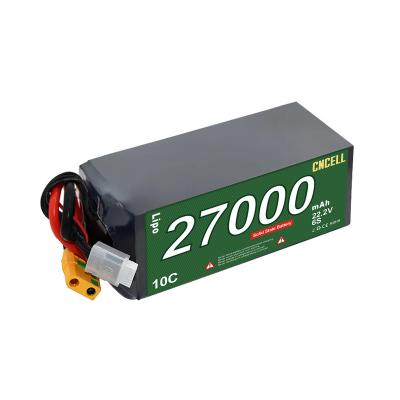 China Long Range UAV Drone 6S 22.2V 27000mAh High Density Solid State Battery Pack For Long Range Drone UAV for sale