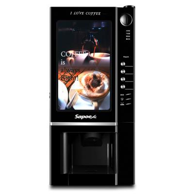 China New Design 2800g+1600g Automatic Tea Coffee Coin Operated Vending Machine For Office for sale