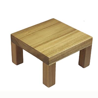 China Acacia Wood Mini Display Block For Food Viable Presentation for sale