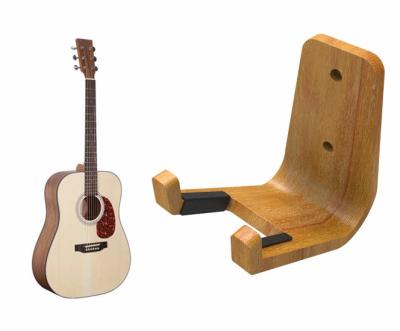 China GUITAR Wall Mount Wooden Guitar Rack Durable Molded Wooden Ukulele Guitar Hook for sale