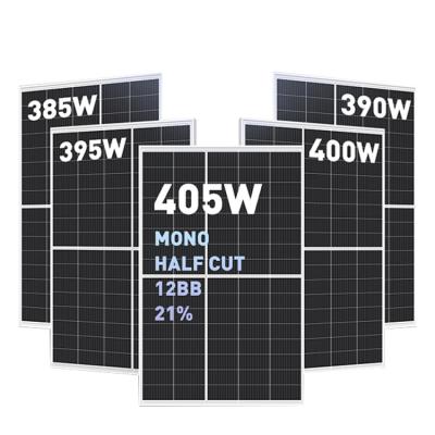 China Solar power system all black half cell solar panel panels paneles solares de photovolta panel 400w for sale