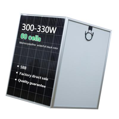 China Solar Products 60 Cell Photovoltaic Cheap Panels 300 Watt Solar Roof 330wp PV Module Panel for sale