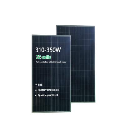 China Solar Products 320w 350w 156mm Poly Solar Photovoltaic Solar Cells Module Porcelain Made Solar Panel for sale