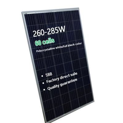 China Hot Selling Products 260w Solar Module Panel 280watt Solar 270w Solar Panel System For Home for sale