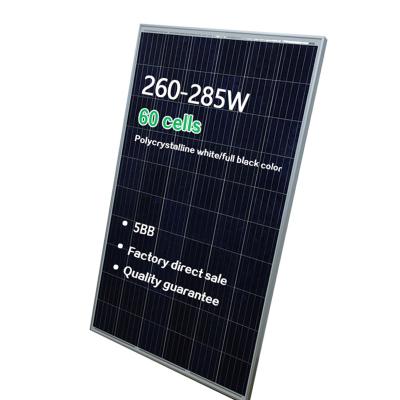 China Products 280 W China 260w PV 260w 12v solar panel with solar panels with low prices for sale