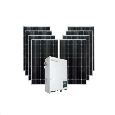 China Home 8 KW On Grid Solar System Kit Solar Power Home System Price Cheap Solar Panel for sale