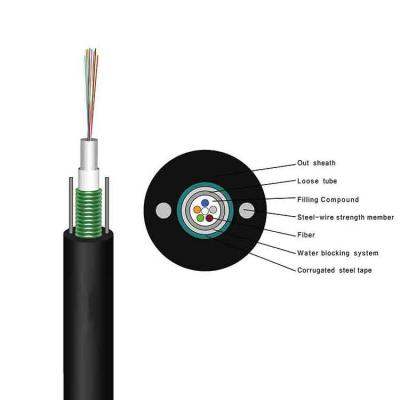 China Telecommunication GYXTW 12 Core Fiber Optic Cable Cheap Price Single Mode Outdoor Armored for sale