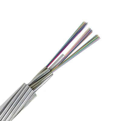 China 12 Core OPGW Fiber Optic Cable Manufacturer Outdoor Aerial Stranded Loose Tube SM OPGW2-2 for sale