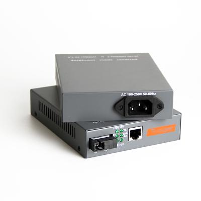 China 20KM Port SC Gigabit HTB-4100 Single Mode 1000Mbps Fiber Optic Fiber Media Converter FMC41G1-3 for sale