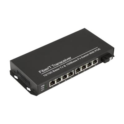 China OEM 8 Port 10/100Mbps Poe Switch+1 100M Fiber Ethernet POE Switch POE Switch for sale