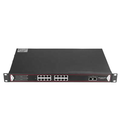 China POE 1000M 16 Port POE Switch +2 Port 1000M Network POE Network Switch for sale