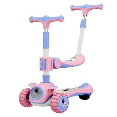 China Professional Kids Scooter Parent Folding Design Music Lighting Child Fast Folding Multifunctional Scooter for sale