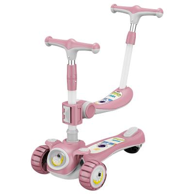 China 2022 New Type Multifunctional Fast Folding Kids Scooter Parent Child Folding Scooter for sale