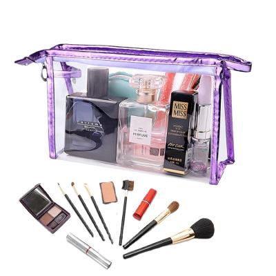 China Best Selling Eco Friendly Eco Friendly Bags Pink PVC Make Up Cosmetic Makeup Travel Bag for sale