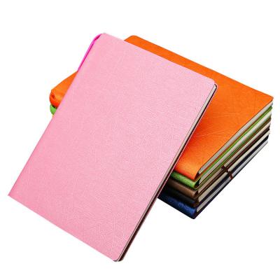 China A5 Hardcover Customized Logo Notebook Journal Softcover With Pen-holder for sale