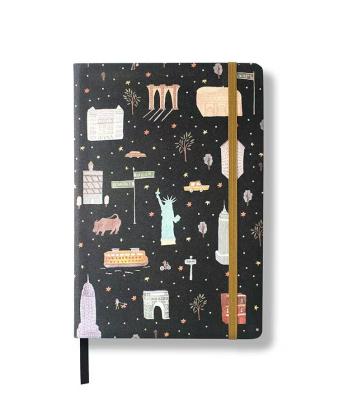 China Undated Hardcover Custom Cover Coated Paper Lined Notebook for sale