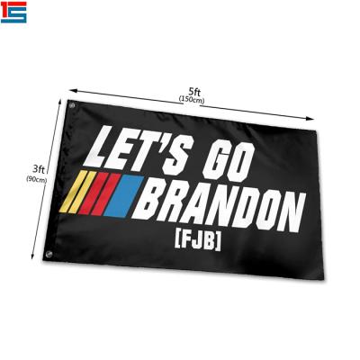 China Hotel and Resort Let's Go Brandon Flag Banner For Indoor Large 3x5 ft 100% Polyester Cheap Outdoor Decor for sale