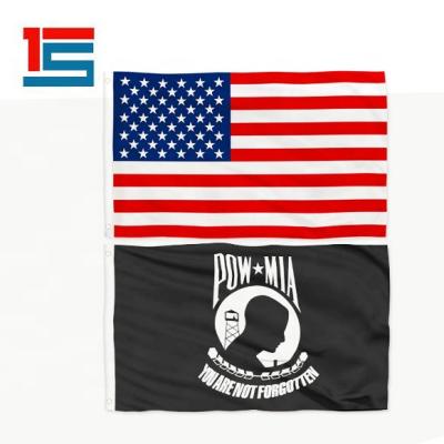 China 3x5 Feet Polyester Embroidered POW FLYING Mia Double Sided You Are Not The Forgotten Flags Of War for sale