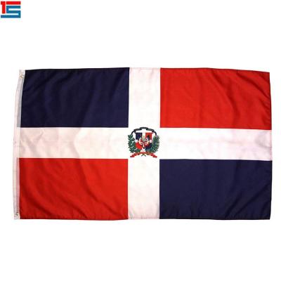 China Wuxi stoter 90*150cm FLYING DROP SHIPPING Dominican Republic Flag for sale