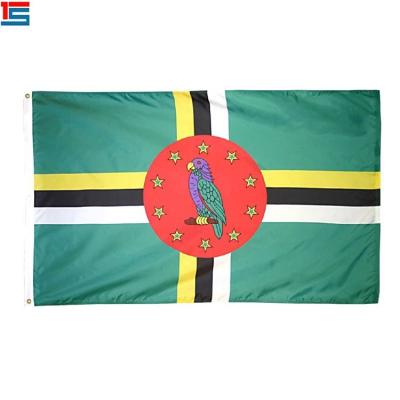 China FLYING Digital DROP Dominica Flag SHIPPING 3*5ft Printing for sale