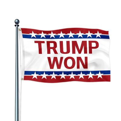 China Hotel and Resort Trump Won Flag 3x5Ft Outdoor Double Sided And UV Resistant Polyester Flag Banner for sale