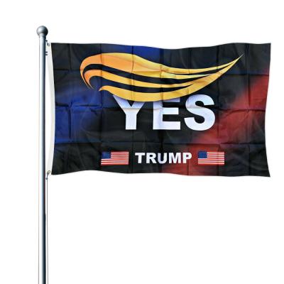 China Hotel And Resort Most Popular Custom Logo Trump Flag Custom Size Polyester Yes for sale