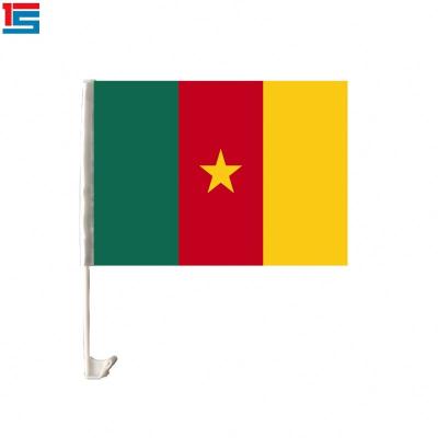 China Hot Sale FLYING Non Fade Factory Price Cameroon Car Window Flag for sale