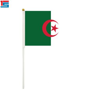 China China Supplier Hanging Advertising Algeria Hand Flag for sale