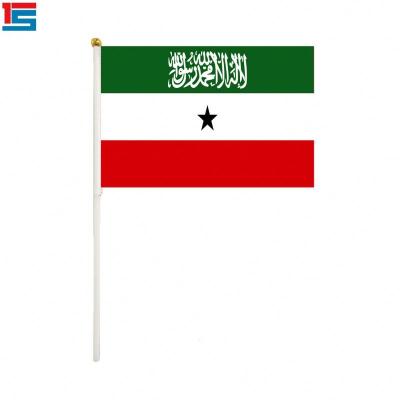 China 2019 High Quality Custom SOMALILAND Logo Hand Flag FLYING for sale