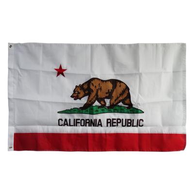 China Sublimation Embroidery FLYING 3x5 California Countries Giant Outdoor Flag for sale